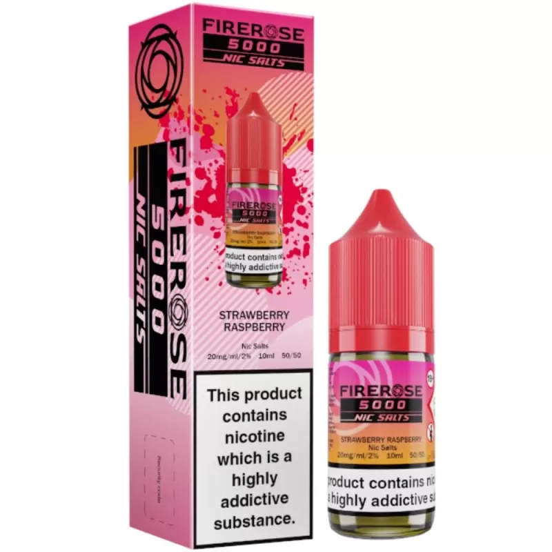 Strawberry Raspberry Nic Salt E-Liquid Firerose 5000 by ELUX (10ml)