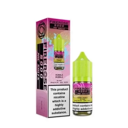 HUBBLA BUBBLA NICOTINE SALT E-LIQUID BY FIREROSE 5000