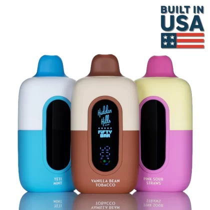 Hidden Hills x Fifty Bar 20k 20000 Puffs Disposable Vape - 16ML - Vanilla Bean Tobacco