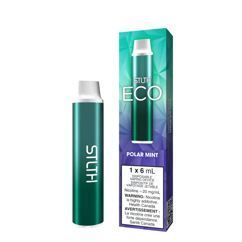 STLTH ECO - Polar Mint - 20 mg/mL (wholeseller) - Excise ON, 0 mg/mL (wholeseller) - Excise ON