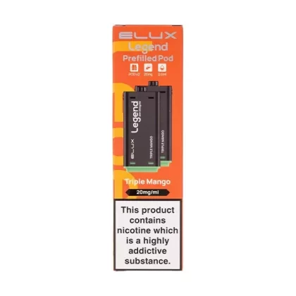 Triple Mango Legend 1500 Prefilled Pods by Elux