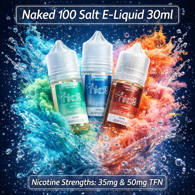 Naked 100 SALT Premium E-Liquid 30ml - Berry / 50mg - Vapeciga