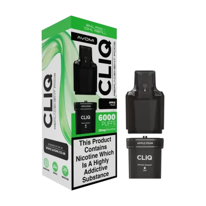 Apple Pear Avomi Cliq 6000 Refill Pack - 20mg - Vape Product (3DC965)