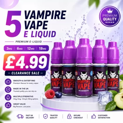 5 Vampire Vape – Clearance Sale – TPD - Vapestorm Co