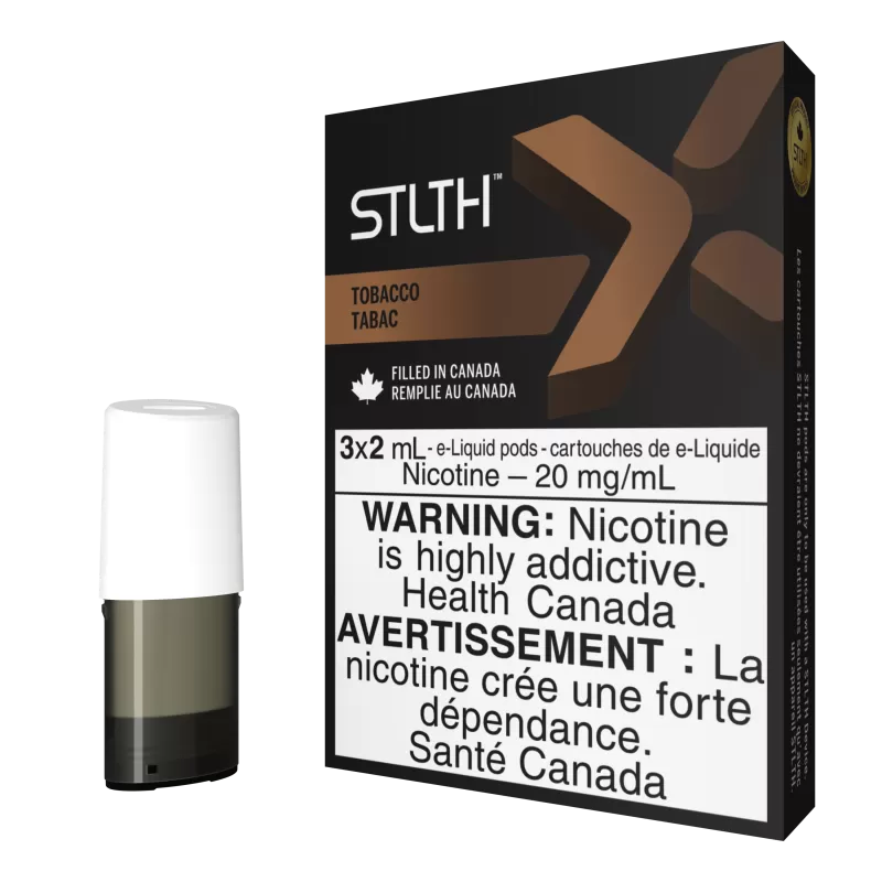 STLTH X Pod Pack - Tobacco - 20 mg/mL (promo)(wholeseller) - Excise ON, 20 mg/mL (promo)(wholeseller) - Excise AB