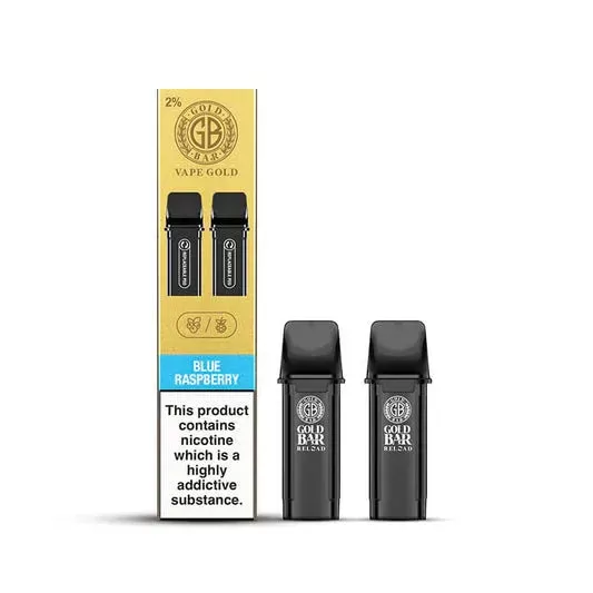 Gold Bar Reload Prefilled Pods - Blue Raspberry - Image 3