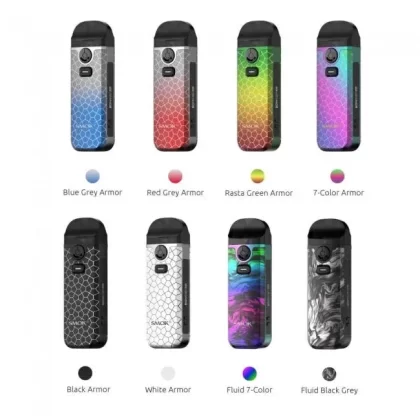 SMOK Nord 4 80W Pod Kit 2000mAh - 7-Color Armour, Black