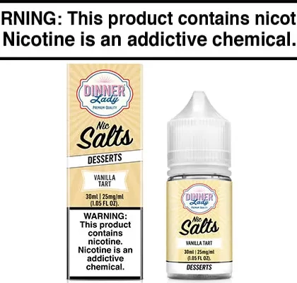 VANILLA TART BY DINNER LADY SALTS 30ML - Vapejuice