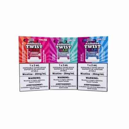 Twist bar Disposable Vape 10K Puffs ( 20MG Intense ) - Mango Ice / Blackberry Ice / 20MG Intence