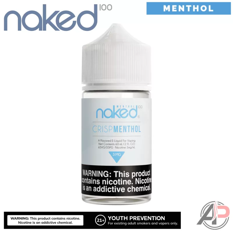 Naked 100 Crisp Menthol E-Liquid 60mL - Vape Product, Vape Product