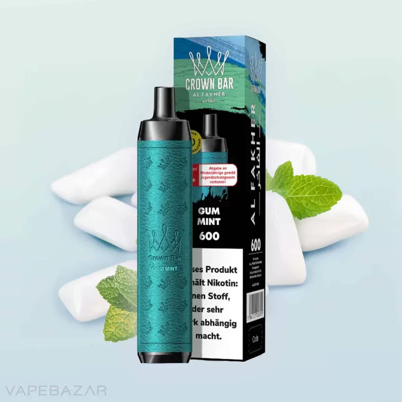 Al Fakher Crown Bar 600 – Gum Mint - Al Fakher / 20mg/ml / ca. 600