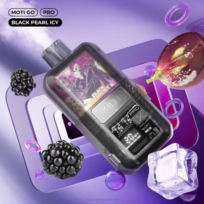 MOTI vape review – MOTI Go Pro Disposable Vape (5%, 12000 Puffs) Black Pearl Icy 6422T12
