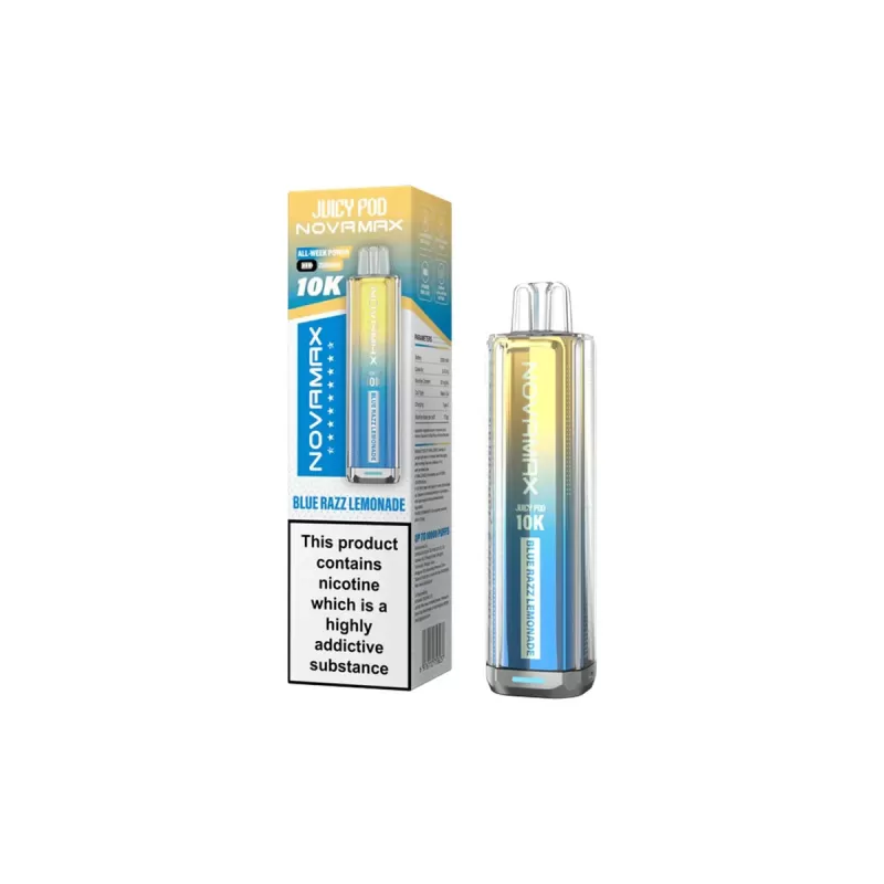 Juicy Pod Novamax 10K Prefilled Pod Kit - Blue Razz GB - Image 2