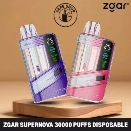 Zgar Supernova 30000 Puffs Disposable Vape 20mg In Dubai - Cherry Cola, Grape Ice