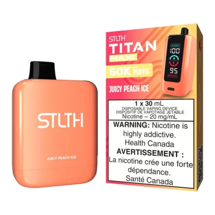 STLTH Titan Max Disposable Vape Device - Juicy Peach Ice - 20mg/ml