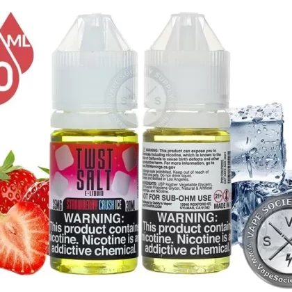 Strawberry Crush Ice by Twist Salt 60ml - Vape Product, Vape Product