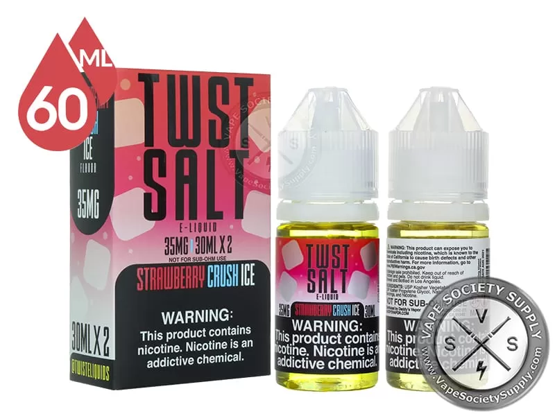 Strawberry Crush Ice by Twist Salt 60ml - Vape Product, Vape Product - Image 2