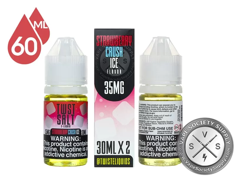 Strawberry Crush Ice by Twist Salt 60ml - Vape Product, Vape Product - Image 3