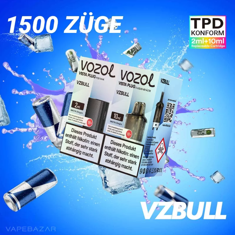 Vozol Vista Plug – VZBULL Prefilled Pod - Vapebazar