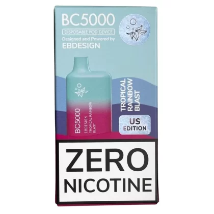 Zero Nicotine – BC5000 – Tropical Rainbow Blast – EBCreate