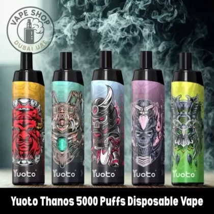 Yuoto Thanos 5000 Puffs Disposable Vape - Vape Product, BOX OF 10 PCS; Blueberry Ice, Coke Ice