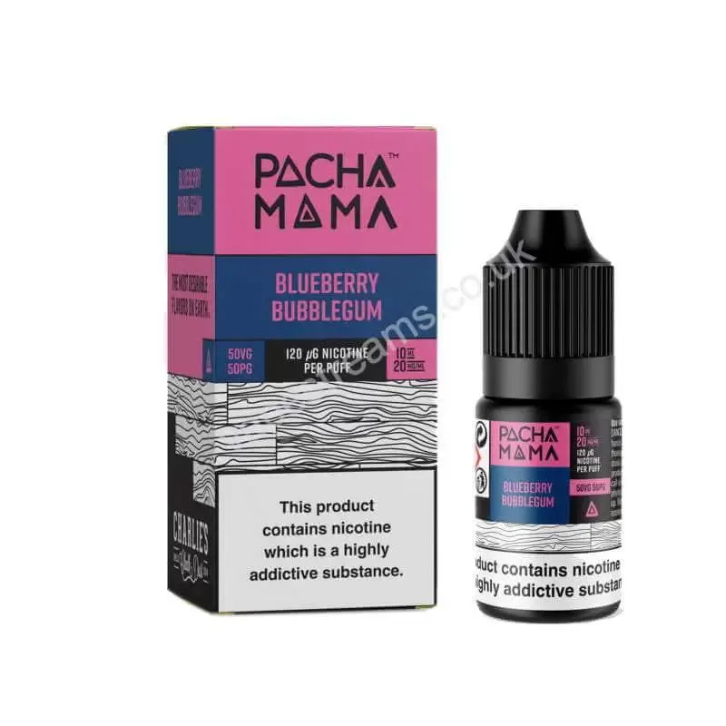 Pacha Mama Blueberry Bubblegum Nic Salt E-Liquid - Vapestreams Co