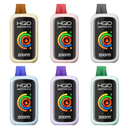 HQD Wapor Pro 20000 Puffs Disposable Vape Kit - flavor#Grape Ice>Black Ice>Passion Fruit Mango>Strawberry Kiwi>Blue Razz Ice>Watermelon Pineapple Ice>Mango Ice>Vanilla Custard Tobacco>Sky Mi (2B6B77)