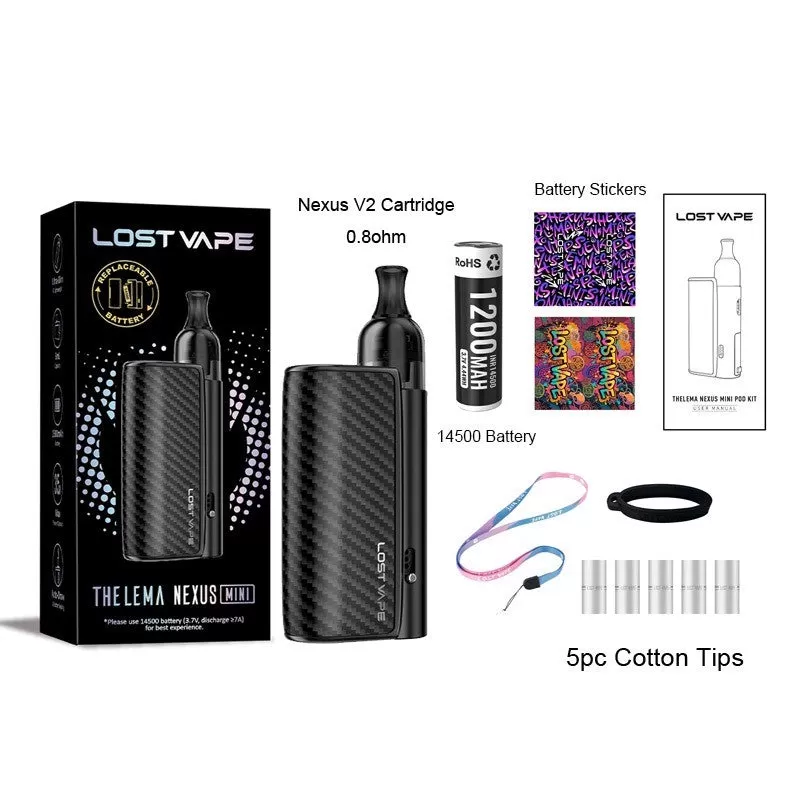 Lost Vape Thelema Nexus Mini Pod Kit 1200mAh - Quilted Pink - Image 3