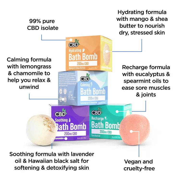 CBD Bath Bombs 200mg - Image 2