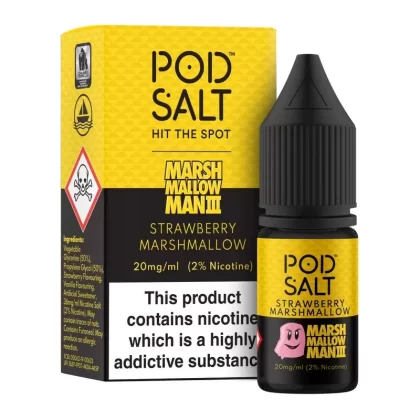 !!! Marshmallow Man 3 Pod Salt Fusion 10ml nicotine salt e-liquid !!!