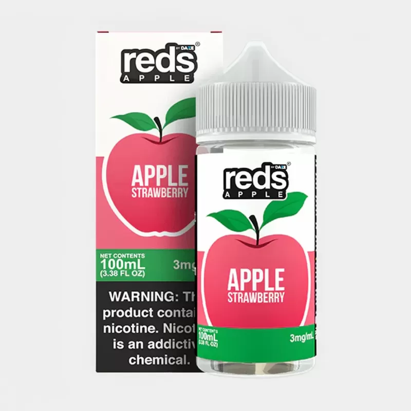Red’s Apple by 7 Daze – Apple Strawberry 100mL PG: 30% vape