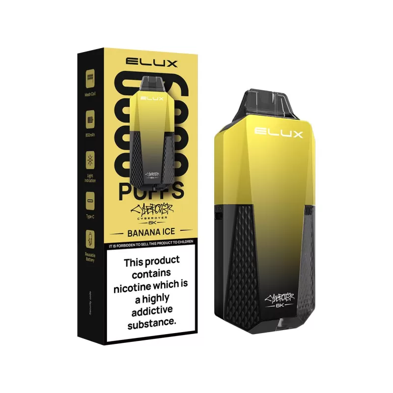 Elux Cyberover 6K Pod Kit - 10 Pack - Strawberry Watermelon Bubblegum