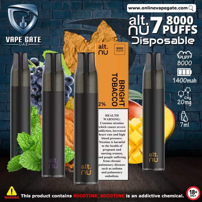 Alt.NU 7 Disposable Vape (8,000 Puffs) - Sweet Mango / 20 mg