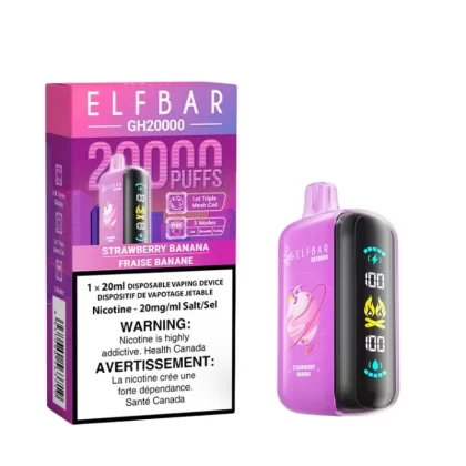 Elf Bar GH 20K Strawberry Banana Disposable Vape