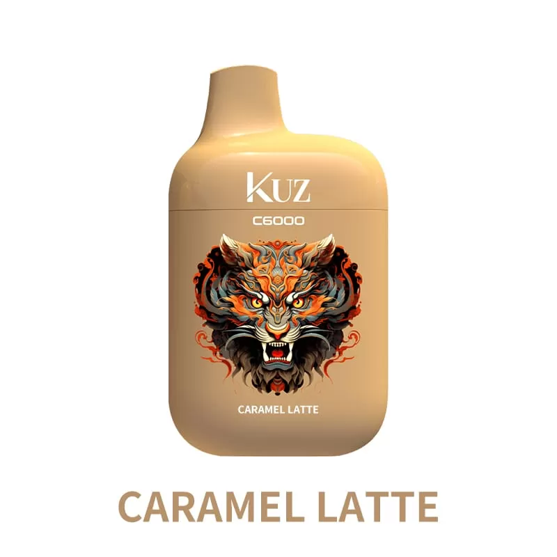 KUZ C6000 PUFFS – CARAMEL LATTE - Ozvapeone (621B0D)