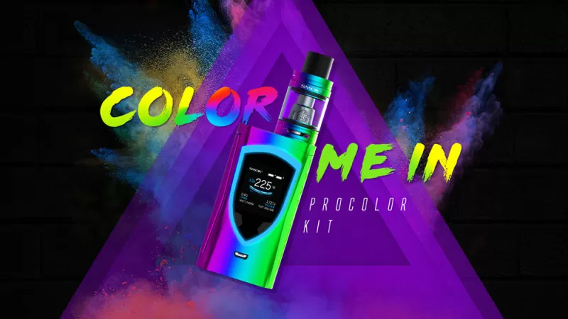 SMOK ProColor 225W TC Kit with TFV8 Big Baby Tank (5ML) - Green - Image 3