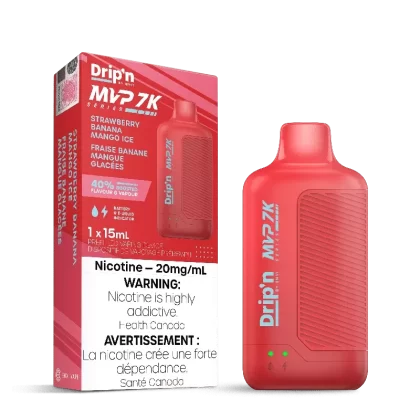 ENVI Drip’n MVP 7K – Strawberry Banana Mango Iced Disposable Vape
