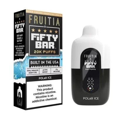 Vape desechable Polar Ice Fruitia x Fifty Bar 20K