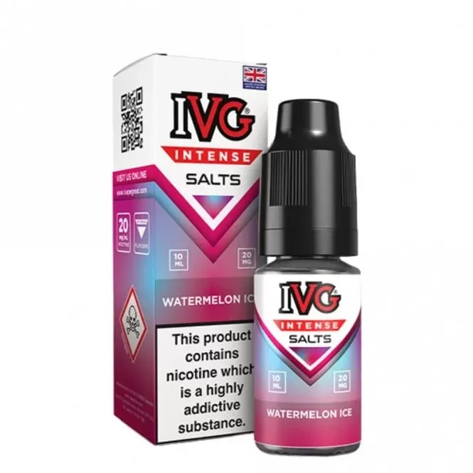 IVG Watermelon Ice Nic Salts E Liquid (10ml)