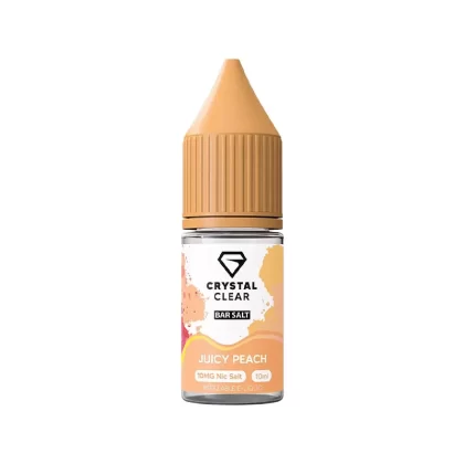 Crystal Clear Bar Salts Juicy Peach Nic Salt Vape Juice - 20mg