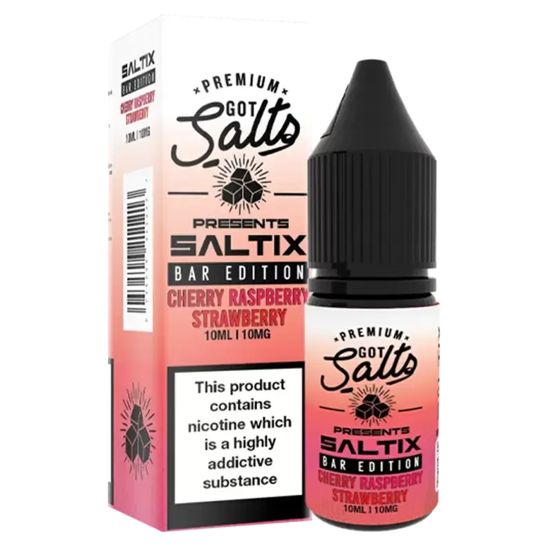 Got Salts SALTIX Cherry Raspberry Strawberry Bar Edition Nic Salt 10ml