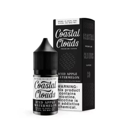 Coastal Clouds Salt E-Liquid – Iced Apple Watermelon – 30ml