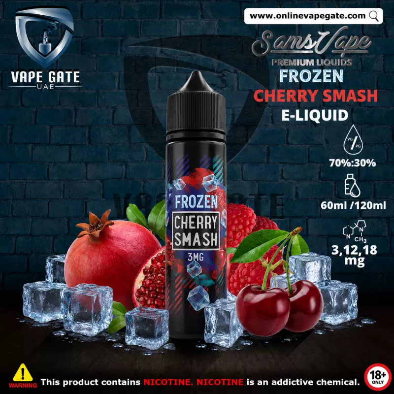 Frozen Cherry Smash E-Liquid - Sam Vapes - 18 mg / 60 ml