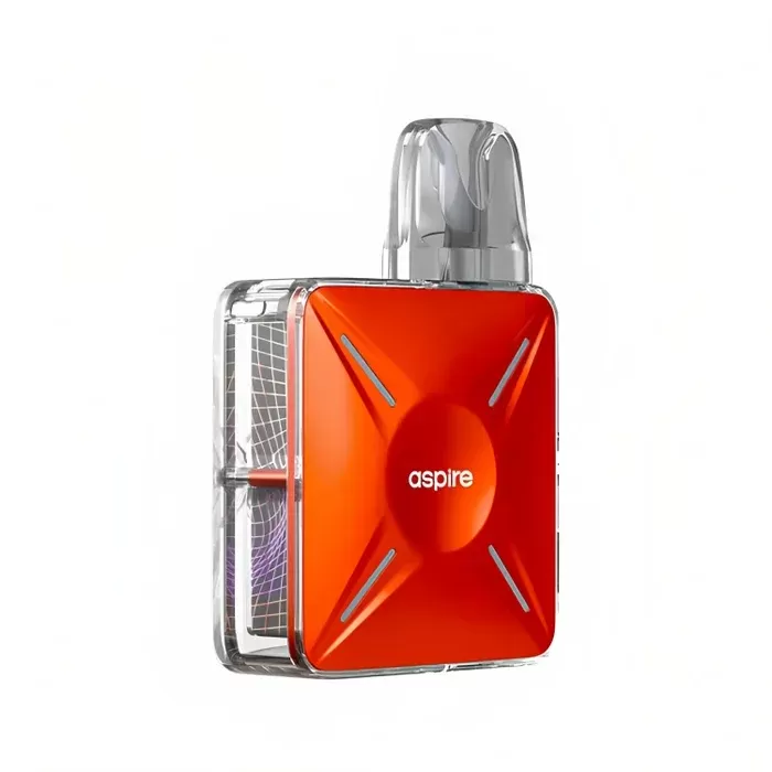 Aspire Cyber X Vape Pod Kit - Color#Coral Orange>Flax Yellow>Frost Blue>Gunmetal>Pearl Silver>Sage Green