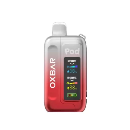 CLEAR RUBY RED OXBAR ICE-NIC CONTROL 35K