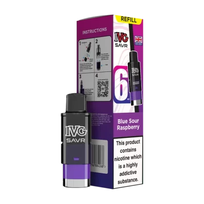 Blue Sour Raspberry IVG SAVR Refill Pack - Vape Product