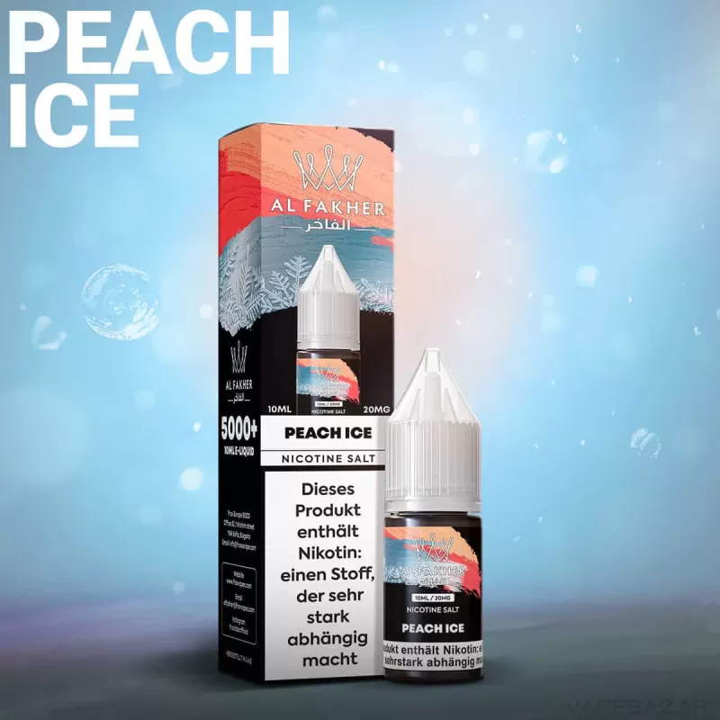 Al Fakher Liquid – Peach Ice - 20mg/ml - Image 2