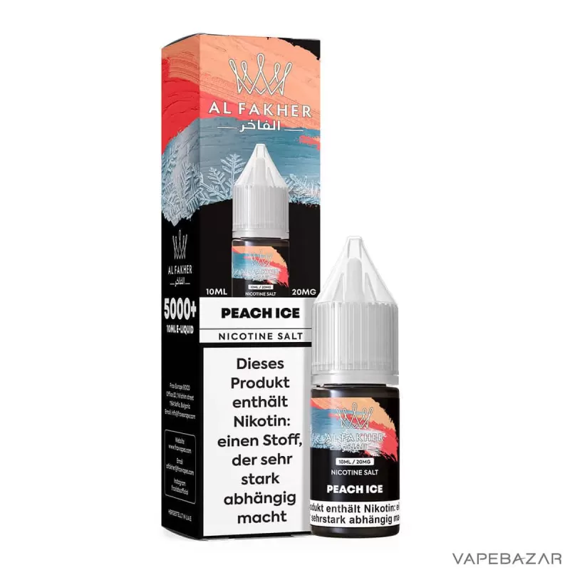 Al Fakher Liquid – Peach Ice - 20mg/ml - Image 3