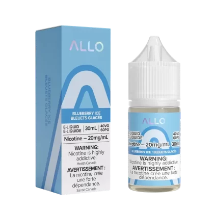 ALLO E-Liquid – Blueberry Ice – 30 ML – Salt Nic - Vape Product