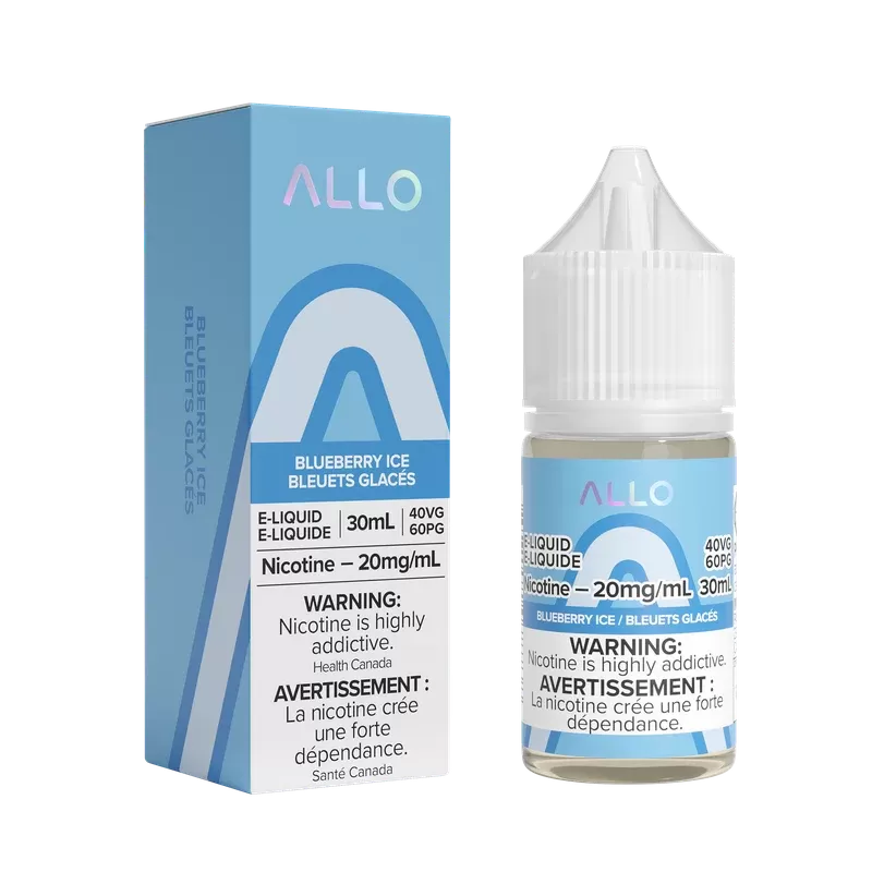 ALLO E-Liquid – Blueberry Ice – 30 ML – Salt Nic - Vape Product